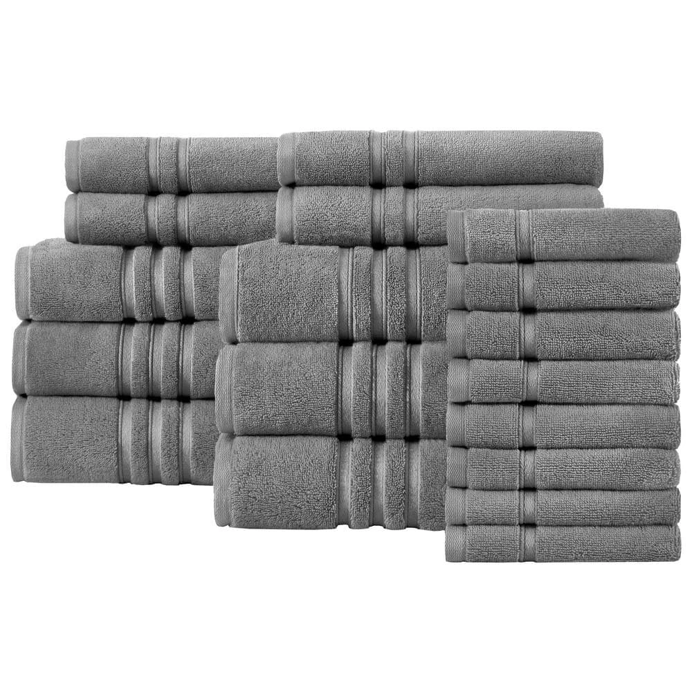 Home Decorators Collection Turkish Cotton Ultra Soft 18-Piece Bath Towel Set in Charcoal 3 Home Decorators Collection Turkish Cotton Ultra Soft 18-Piece Bath Towel Set in Charcoal