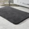 Home Decorators Collection Eloquence Charcoal 24 in. x 40 in. Nylon Machine Washable Bath Mat -Flora Home Decorators Soldes charcoal home decorators collection bathroom rugs bath mats 398827 64 1000