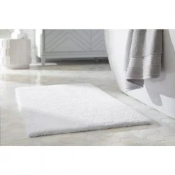 Home Decorators Collection Charcoal 24 in. x 40 in. Cotton Reversible Bath Rug -Flora Home Decorators Soldes charcoal home decorators collection bathroom rugs bath mats hmt443 charcoal 77 1000