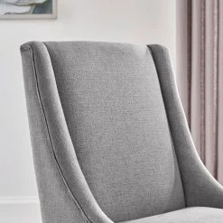 Home Decorators Collection Leaham Charcoal Upholstered Dining Chairs with Walnut Accents (Set of 2) -Flora Home Decorators Soldes charcoal home decorators collection dining chairs 57 3 40 1000