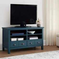 Home Decorators Collection Whitehaven Charleston Teal Wood TV stand with Adjustable Shelves and Two Drawers (45 in. W x 26 in. H) -Flora Home Decorators Soldes charleston home decorators collection tv stands sk19334br1 c 40 1000