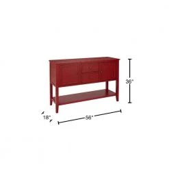 Home Decorators Collection Burton 56 in. Red Standard Rectangle Wood Console Table with Drawers -Flora Home Decorators Soldes chili home decorators collection console tables sk19337r2 c 40 1000
