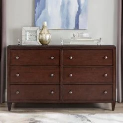 Home Decorators Collection Bonterra 6-Drawer Chocolate Dresser (56.69 in. W x 24.41 in. D x 35.85 in H) -Flora Home Decorators Soldes chocolate home decorators collection dressers hd 002 dr ch 31 1000