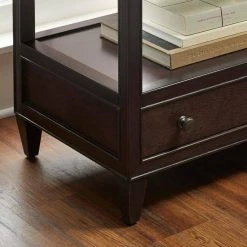 Home Decorators Collection Bonterra 2-Drawer Chocolate Nightstand (32.5 in. W x 21.65 in. D x 30.25 in. H) -Flora Home Decorators Soldes chocolate home decorators collection nightstands hd 002 ns ch 1d 1000