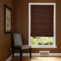 Home Decorators Collection Cordless Blackout Fabric Roman Shade 30X64 Chocolate -Flora Home Decorators Soldes chocolate home decorators collection roman shades rsgd3064 31 1000