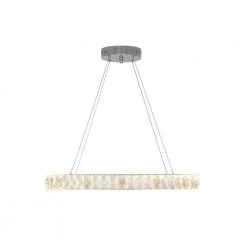 Home Decorators Collection 24 in. Chrome Integrated LED Pendant with Clear Crystals 15 Home Decorators Collection 24 in. Chrome Integrated LED Pendant with Clear Crystals -Flora Home Decorators Soldes chrome home decorators collection chandeliers 20748 001 1f 1000