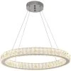 Home Decorators Collection 24 in. Chrome Integrated LED Pendant with Clear Crystals -Flora Home Decorators Soldes chrome home decorators collection chandeliers 20748 001 64 1000