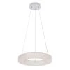 Home Decorators Collection Wesley Park 100-Watt Integrated LED Chrome Pendant Hanging Light with Clear Round Acrylic Ring Shade -Flora Home Decorators Soldes chrome home decorators collection chandeliers 21221 64 1000
