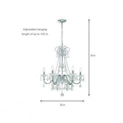 Home Decorators Collection Canterbury Park 6-Light Chrome Crystal Chandelier -Flora Home Decorators Soldes chrome home decorators collection chandeliers 29360 hbu a0 1000