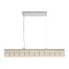 Home Decorators Collection Keighley 36 in. Integrated LED Chrome Modern Linear Chandelier for Dining Room or Kitchen Island with Crystal Shade -Flora Home Decorators Soldes chrome home decorators collection chandeliers 7151 ndm 64 1000