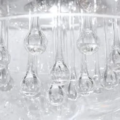 Home Decorators Collection 5-Light Chrome Glass Integrated LED Flush Mount with Clear Glass Beads -Flora Home Decorators Soldes chrome home decorators collection flush mount lights 17160 31 1000