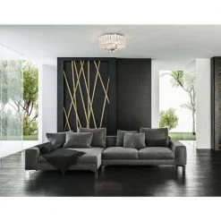 Home Decorators Collection Atherton 3-Light Chrome Flush Mount -Flora Home Decorators Soldes chrome home decorators collection flush mount lights 34762 hbu c3 1000