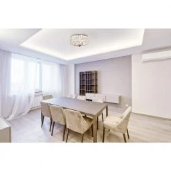 Home Decorators Collection Atherton 3-Light Chrome Flush Mount -Flora Home Decorators Soldes chrome home decorators collection flush mount lights 34762 hbu fa 1000