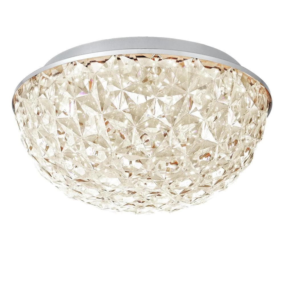 Home Decorators Collection Ellis Place 12.25 in. Chrome LED Round Flush Mount, Modern Ceiling Light 10 Home Decorators Collection Ellis Place 12.25 in. Chrome LED Round Flush Mount, Modern Ceiling Light - Image 8
