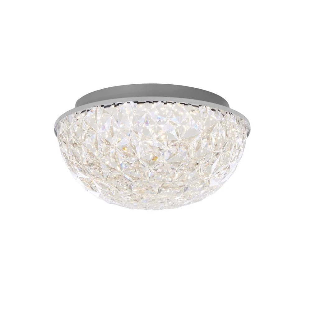 Home Decorators Collection Ellis Place 12.25 in. Chrome LED Round Flush Mount, Modern Ceiling Light 3 Home Decorators Collection Ellis Place 12.25 in. Chrome LED Round Flush Mount, Modern Ceiling Light