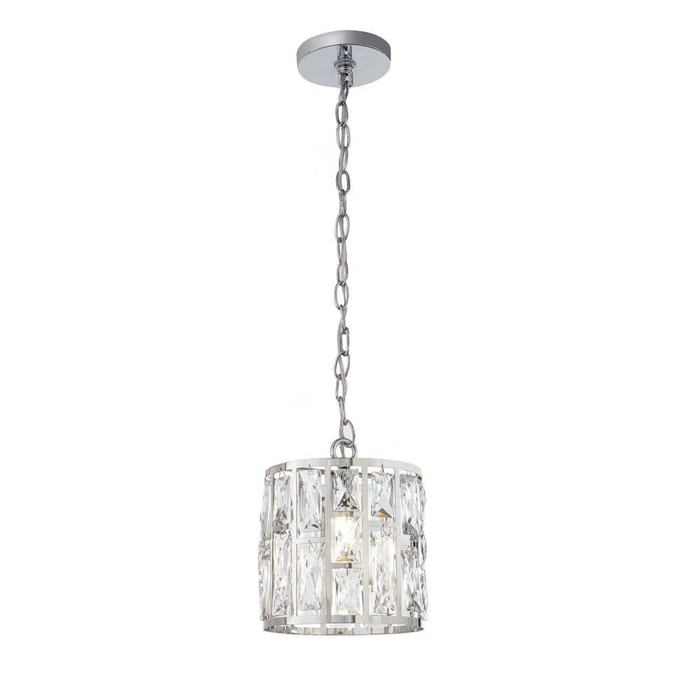 Home Decorators Collection Kristella 1-Light Crystal and Chrome Pendant 3 Home Decorators Collection Kristella 1-Light Crystal and Chrome Pendant