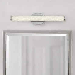 Home Decorators Collection Sibley 24 in. 1-Light Chrome LED Bathroom Vanity Light Bar -Flora Home Decorators Soldes chrome home decorators collection vanity lighting 21193 e1 1000