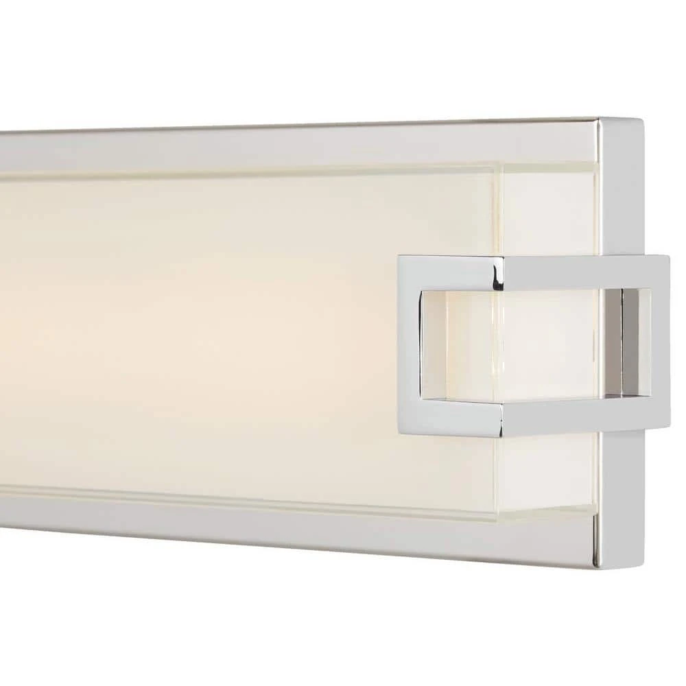 Home Decorators Collection Grandale 23.25 in. Chrome LED Vanity Light 8 Home Decorators Collection Grandale 23.25 in. Chrome LED Vanity Light - Image 6