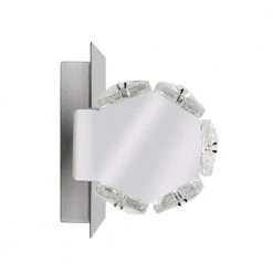 Home Decorators Collection Keighley 24 in. 1-Light Chrome Integrated LED Bathroom Vanity Light Bar with Crystal Shade -Flora Home Decorators Soldes chrome home decorators collection vanity lighting 4151 ndm 1d 1000