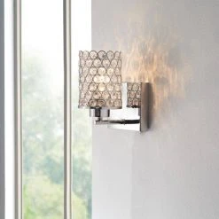 Home Decorators Collection 1-Light Chrome Wall Sconce -Flora Home Decorators Soldes chrome home decorators collection wall sconces 20533 000 40 1000