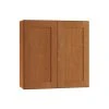 Home Decorators Collection Hargrove Assembled 36 x 30 x 12 in. Plywood Shaker Wall Kitchen Cabinet Soft Close in Stained Cinnamon -Flora Home Decorators Soldes cinnamon stain home decorators collection assembled kitchen cabinets w3630 hcn 64 1000