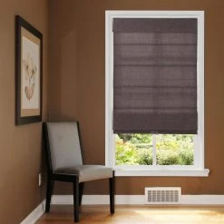 Home Decorators Collection Cordless Light Filtering Fabric Roman Shade 23X64 Coffee -Flora Home Decorators Soldes coffee home decorators collection roman shades rsfe2364 31 1000