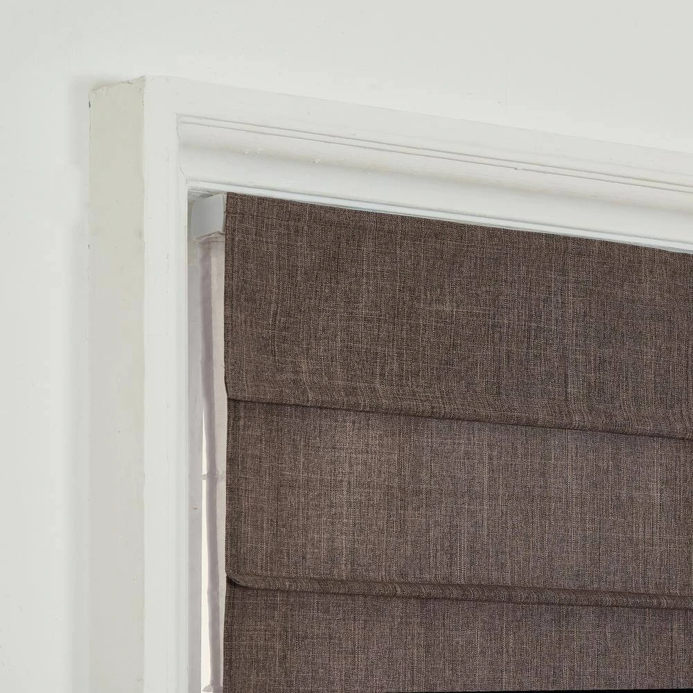 Home Decorators Collection Cordless Blackout Fabric Roman Shade 33X64 Coffee 7 Home Decorators Collection Cordless Blackout Fabric Roman Shade 33X64 Coffee - Image 5