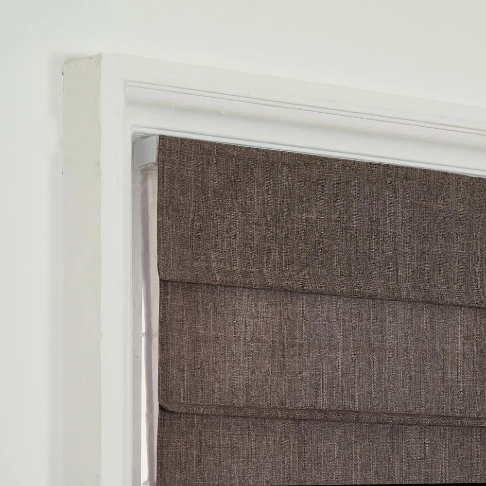 Home Decorators Collection Cordless Blackout Fabric Roman Shade 39X64 Coffee 7 Home Decorators Collection Cordless Blackout Fabric Roman Shade 39X64 Coffee - Image 5