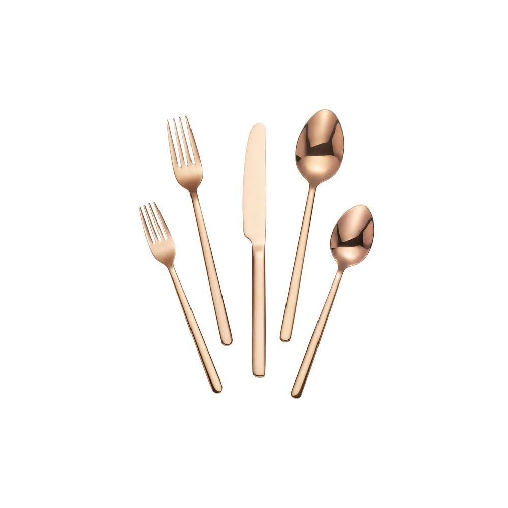Home Decorators Collection Brenner 20-Piece Copper Finished Stainless Steel Flatware Set (Service for 4) 11 Home Decorators Collection Brenner 20-Piece Copper Finished Stainless Steel Flatware Set (Service for 4) - Image 9