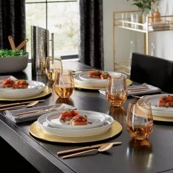 Home Decorators Collection Brenner 20-Piece Copper Finished Stainless Steel Flatware Set (Service for 4) 22 Home Decorators Collection Brenner 20-Piece Copper Finished Stainless Steel Flatware Set (Service for 4) -Flora Home Decorators Soldes copper home decorators collection flatware sets ks6612 20p pvd 66 1000