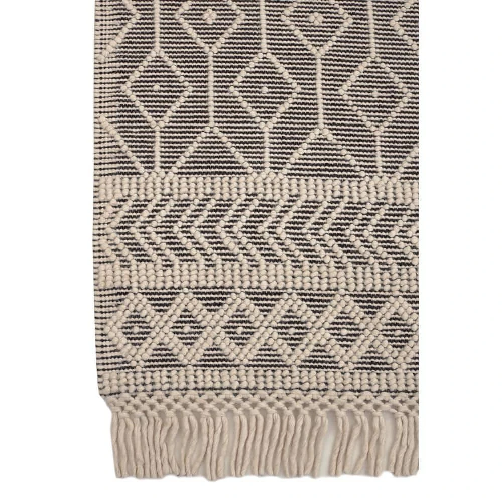 Home Decorators Collection Winchester Cream/Black 5 ft. x 7 ft. Wool Area Rug 7 Home Decorators Collection Winchester Cream/Black 5 ft. x 7 ft. Wool Area Rug - Image 5