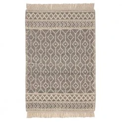 Home Decorators Collection Winchester Cream/Black 5 ft. x 7 ft. Wool Area Rug
