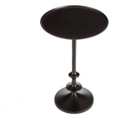 Home Decorators Collection Bellkirk Round Dark Bronze Metal Accent Table (14.5 in. W x 22.25 in. H) -Flora Home Decorators Soldes dark bronze home decorators collection end side tables dc19 6642 c3 1000