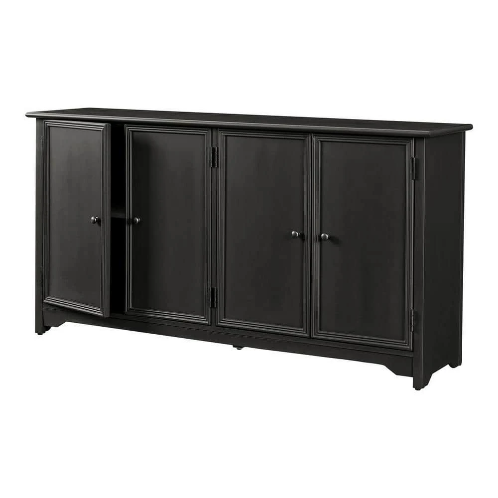 Home Decorators Collection Bradstone 4 Door Dark Charcoal Storage Console 9 Home Decorators Collection Bradstone 4 Door Dark Charcoal Storage Console - Image 7
