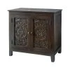 Home Decorators Collection Katya Dark Coffee Hand Carved Wood Nightstand (32 in W. X 30 in H.) -Flora Home Decorators Soldes dark coffee home decorators collection nightstands acac oc008d 64 1000