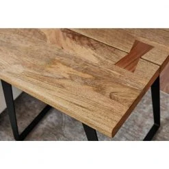 Home Decorators Collection Cosbyrne Rectangular Dark Natural Finish Wood End Table with Metal Base (22 in. W x 22.5 in. H) -Flora Home Decorators Soldes dark natural home decorators collection end side tables acb 2609 60 a0 1000