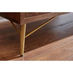 Home Decorators Collection Natural Finish Wood Accent Cabinet with Inlay Design (39.40 in. W x 31.50 in. H) -Flora Home Decorators Soldes dark natural home decorators collection sideboards buffet tables bt0540p 1d 1000