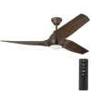 Home Decorators Collection Kayden DC 60 in. White Color Changing Integrated LED Indoor/Outdoor Dark Oak Ceiling Fan with Light Kit and Remote -Flora Home Decorators Soldes dark oak home decorators collection ceiling fans with lights 52060 64 1000