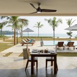 Home Decorators Collection Kayden DC 60 in. White Color Changing Integrated LED Indoor/Outdoor Dark Oak Ceiling Fan with Light Kit and Remote -Flora Home Decorators Soldes dark oak home decorators collection ceiling fans with lights 52060 76 1000