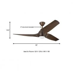 Home Decorators Collection Kayden DC 60 in. White Color Changing Integrated LED Indoor/Outdoor Dark Oak Ceiling Fan with Light Kit and Remote -Flora Home Decorators Soldes dark oak home decorators collection ceiling fans with lights 52060 a0 1000