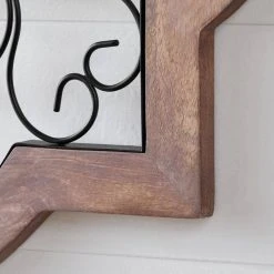 Home Decorators Collection Quatrefoil Medallion Farmhouse Metal and Wood Dimensional Wall Art (26 in. W x 26 in. H) -Flora Home Decorators Soldes distressed finish with black home decorators collection wall sculptures dc21 37023 40 1000