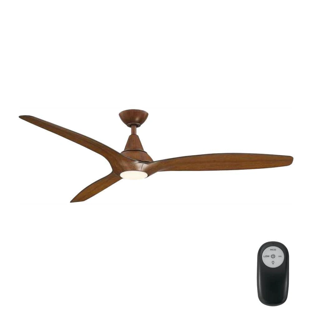Home Decorators Collection Tidal Breeze 60 in. LED Indoor Distressed Koa Ceiling Fan with Light Kit and Remote Control 3 Home Decorators Collection Tidal Breeze 60 in. LED Indoor Distressed Koa Ceiling Fan with Light Kit and Remote Control
