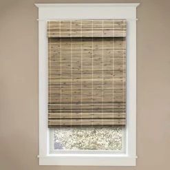 Home Decorators Collection Modern Farmhouse Cut-to-Size Driftwood Flat-Weave Cordless Light-Filtering Bamboo Shade - 35 in. W x 72 in. L -Flora Home Decorators Soldes driftwood home decorators collection bamboo shades 2259535e 1f 1000