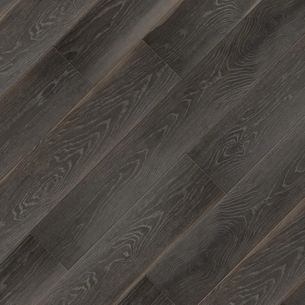 Home Decorators Collection EIR Dusk Oak 12 mm Thick x 7.64 in. Wide x 47.80 in. Length Laminate Flooring (20.28 sq. ft. / case) 3 Home Decorators Collection EIR Dusk Oak 12 mm Thick x 7.64 in. Wide x 47.80 in. Length Laminate Flooring (20.28 sq. ft. / case)