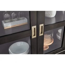 Home Decorators Collection Canonbury Ebony Wood Buffet Table with Glass Doors (55.30 in. W x 34 in. H) 14 Home Decorators Collection Canonbury Ebony Wood Buffet Table with Glass Doors (55.30 in. W x 34 in. H) -Flora Home Decorators Soldes ebony home decorators collection sideboards buffet tables sk19239dr1 e 66 1000