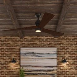 Home Decorators Collection Fortston 60 in. Integrated LED Espresso Bronze Ceiling Fan with Light and Remote Control -Flora Home Decorators Soldes espresso bronze home decorators collection ceiling fans with lights am175b eb 40 1000