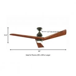 Home Decorators Collection Fortston 60 in. Integrated LED Espresso Bronze Ceiling Fan with Light and Remote Control -Flora Home Decorators Soldes espresso bronze home decorators collection ceiling fans with lights am175b eb a0 1000