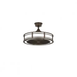 Home Decorators Collection Brette II 23 in. LED Indoor/Outdoor Espresso Bronze Ceiling Fan with Light and Remote Control -Flora Home Decorators Soldes espresso bronze home decorators collection ceiling fans with lights am382b eb 1d 1000