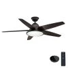 Home Decorators Collection Berwick 52 in. LED Espresso Bronze Ceiling Fan with Light and Remote Control works with Google and Alexa -Flora Home Decorators Soldes espresso bronze home decorators collection ceiling fans with lights am673 eb b 64 1000
