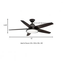 Home Decorators Collection Berwick 52 in. LED Espresso Bronze Ceiling Fan with Light and Remote Control works with Google and Alexa -Flora Home Decorators Soldes espresso bronze home decorators collection ceiling fans with lights am673 eb b a0 1000